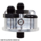 Peterson PFS09-1302 Billet Remote Filter Firewall Mount Suit Chev 13/16" Filter With -12 AN Male Fittings