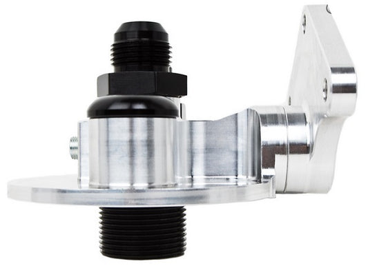 Peterson PFS09-1352 Billet Remote Filter Firewall Mount Suit Filter With 1-1/2-12" Thread With -12 AN Male Fittings