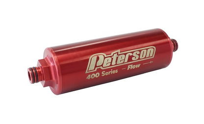 Peterson PFS09-3437 400 Series Inline Oil Filter -10 Wiggins 75 Micron Filter Without Bypass 7" x 2.5"