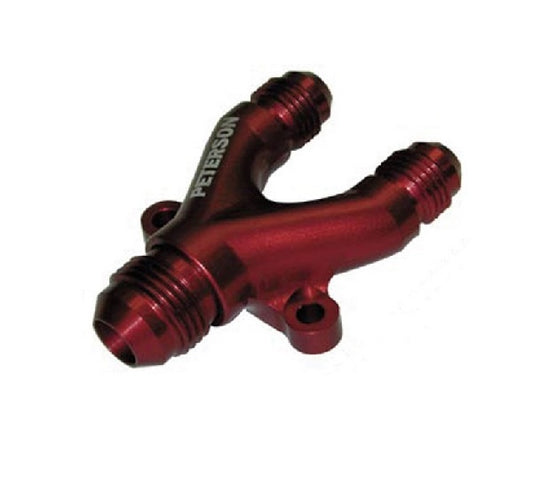 Peterson PFS10-0033 Billet Y Manifold -10 AN X -8 AN X -8 AN