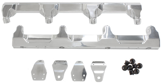 Aeroflow AF64-2124P GM LSA Supercharged Fuel Rail -8ORB Inlets / Outlets Billet