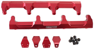 Aeroflow AF64-2124R GM LSA Supercharged Fuel Rail -8ORB Inlets / Outlets Billet