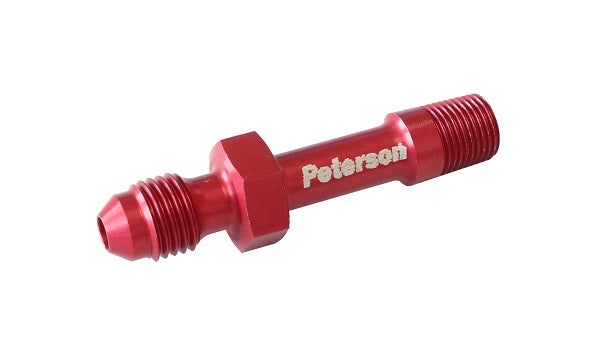Peterson PFS15-1041 Oil Pressure Gauge Fitting Straight 1/8" NPT To -4 AN Male