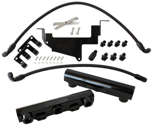 Aeroflow AF64-2131BLK for Toyota 86 / Brz Fuel Rail Kit -8ORB Inlets / Outlets Scion