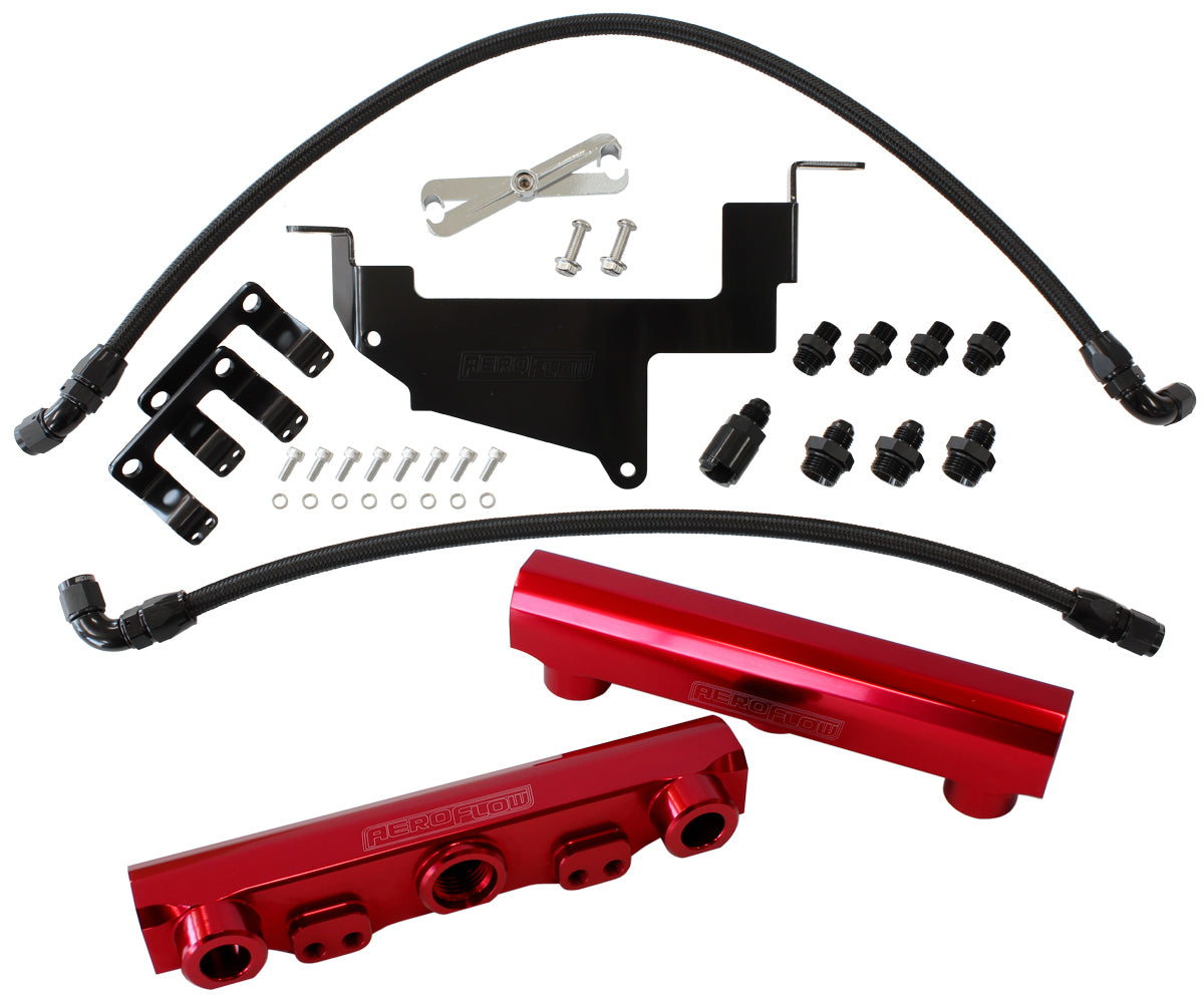 Aeroflow AF64-2131R for Toyota 86 / Brz Fuel Rail Kit -8ORB Inlets / Outlets Scion