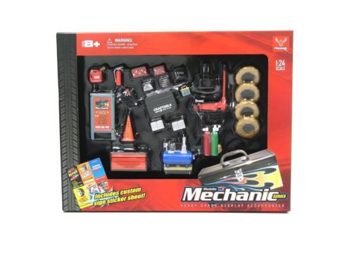 Phoenix Toys PHT-18415 Die-Cast Mobile Mechanic Accessory Set 1:24 Scale