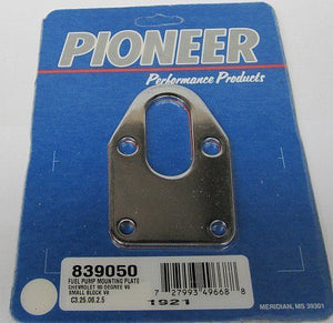 Pioneer PI839050 Chrome Fuel Pump Mounting Plate suit Chev SB 262-400 V8