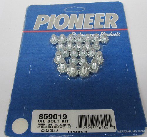 Pioneer PI859019 Oil Pan Bolt Set suit Ford Windsor & Cleveland Oil Pans