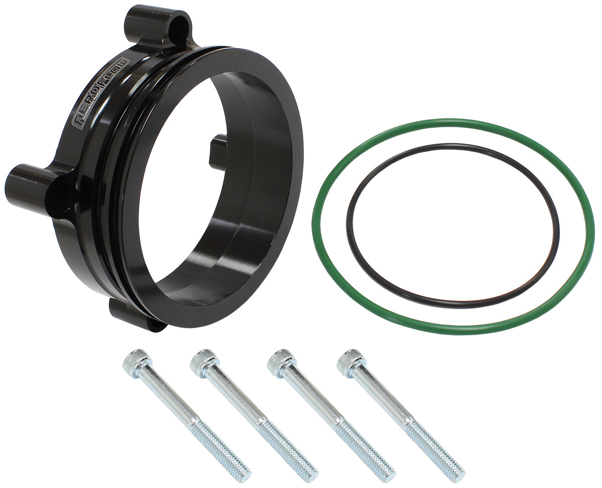 Aeroflow AF64-2138BLK BOSCH DBW 74mm THROTTLE ADAPT INTERCOOLER CLAMP 3 INCH BLACK