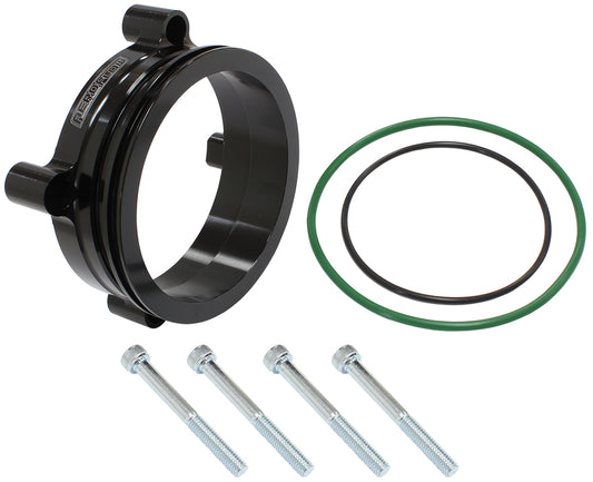 Aeroflow AF64-2139BLK BOSCH DBW 82mm THROTTLE ADAPT INTERCOOLER CLAMP 3.5 INCH BLK
