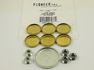 Pioneer PIPE-109-BR Ford 302 - 351C Brass Welch Plug Kit