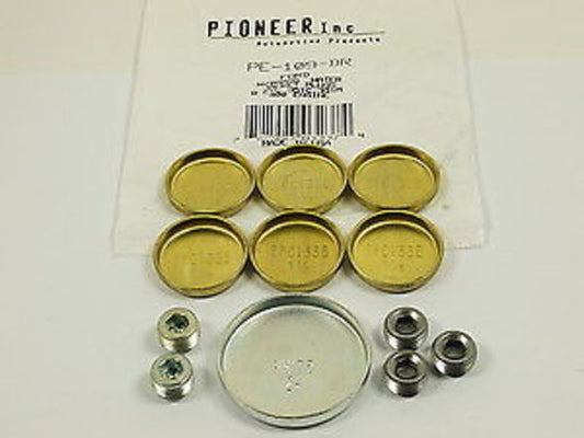 Pioneer PIPE-109-BR Ford 302 - 351C Brass Welch Plug Kit