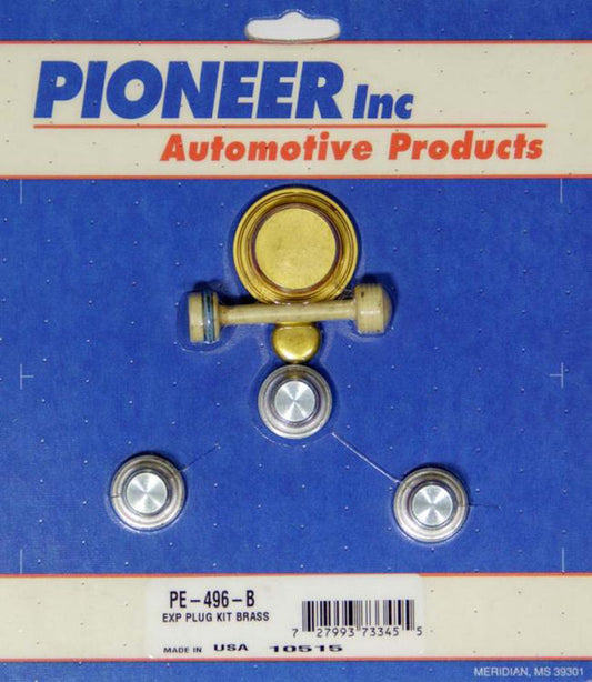 Pioneer PIPE-496-B Brass Welsh Plug Kit suit Gm LS Series V8