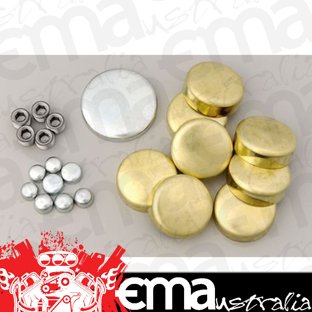 Pioneer PIPE100BR Brass Welsh Plug Kit Chev SB 267-350 Cid