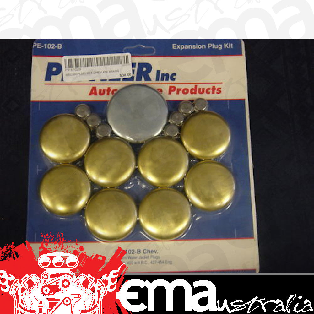 Pioneer PIPE102B Brass Welsh Plug Kit Chev 454