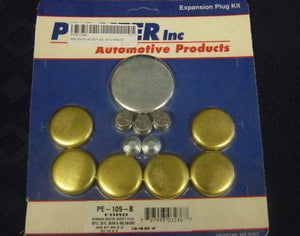 Pioneer PIPE109B Brass Welsh Plug Kit Ford 302 351 Clev