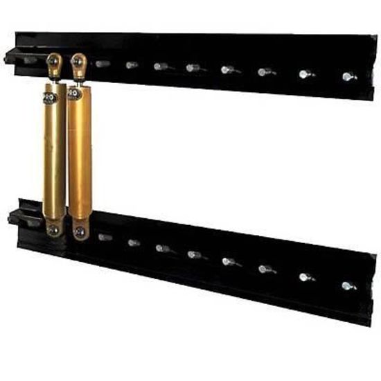Pit Pal PIT-1037 12 Unit Aluminium Shock Rack Black 33"W X 4.5"H X 2.75"D
