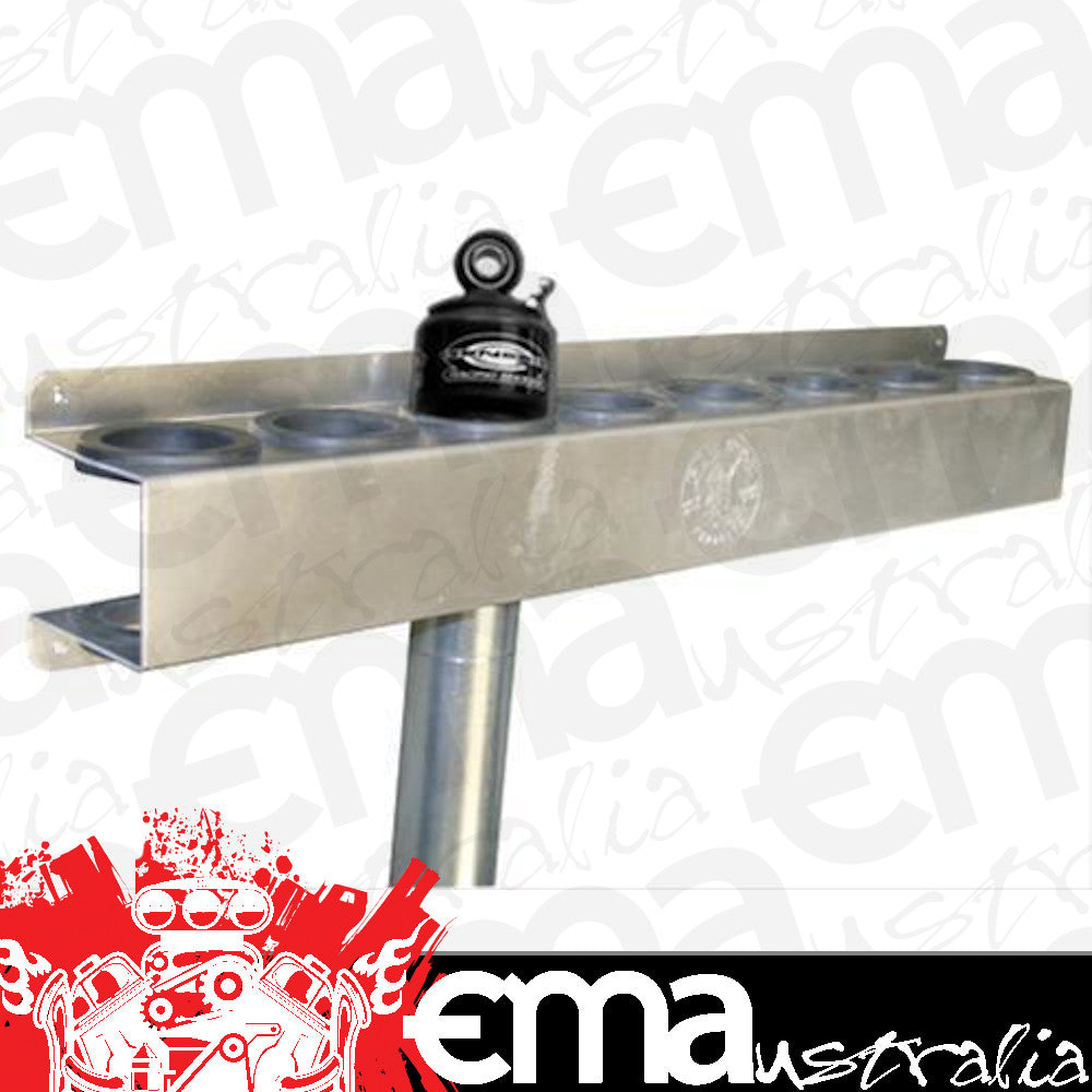 Pit Pal PIT-1040 Small Shock Rack Alloy 25"W X 5.5"H X 3.750"D Holds 8 Shocks