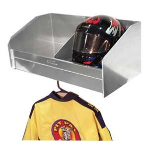 Pit Pal PIT-331 2 Bay Wall Mount Helmet Shelf w/ Hanger 28.5"W X 12"H X 15"D