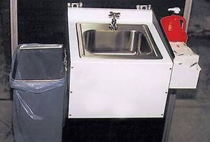 Pit Pal PIT-368 S/Steel Clip On Sink w/ Soap/Towel Tray & Rubbish Basket