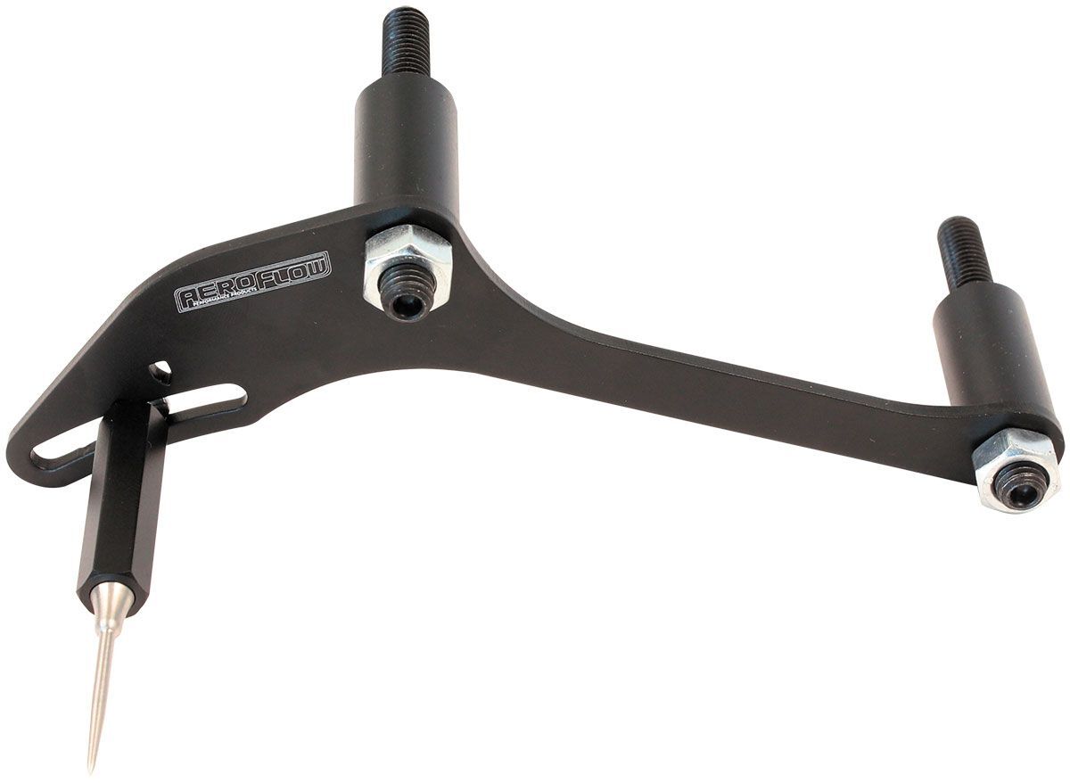 Aeroflow AF64-2160BLK Billet GM LS1 Timing Pointer Suits 6.75" and 7.50" Harmonic Balancer, Black Finish