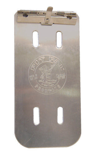 Pit Pal PIT-780 Removable Aluminium Clipboard 4"W X 10"H X 1/2"D