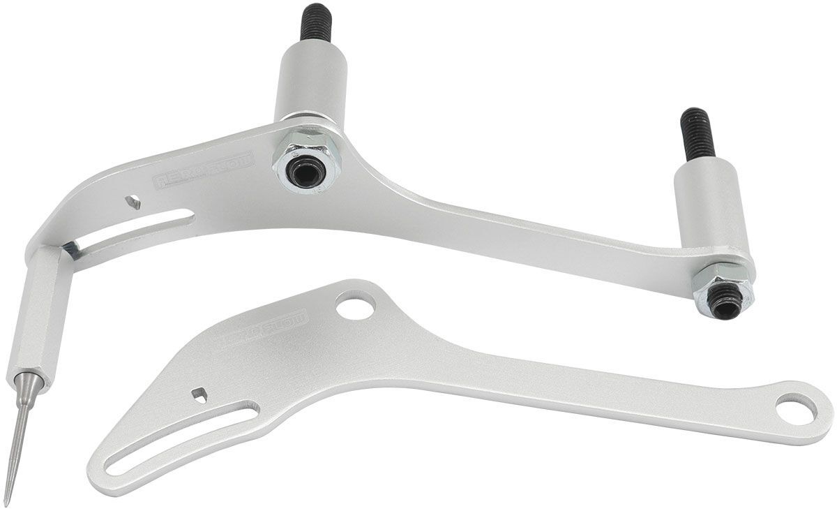 Aeroflow AF64-2160S Billet GM LS1 Timing Pointer Suits 6.75" and 7.50" Harmonic Balancer, Silver Finish
