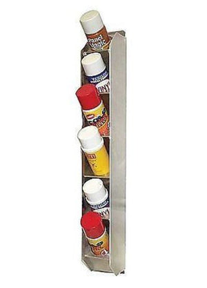 Pit Pal PIT-V98 6 Aerosol Can Vertical Storage Rack 30.25"H X 4"W X 5.25"D