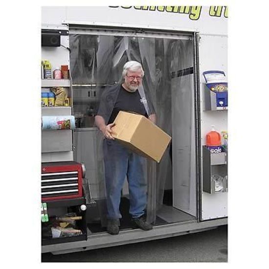 Pit Pal PIT-VS4X7 Trailer Clear Vinyl Strip Doors 4' W X 7' H