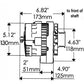 Powermaster PM27461 105A Chev Delco Cs130 Alternator Side Post Polished 6 Rib