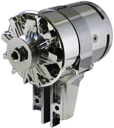 Powermaster PM282021 Ford Flathead 49-53 Powergen 75Amp Alternator Polished