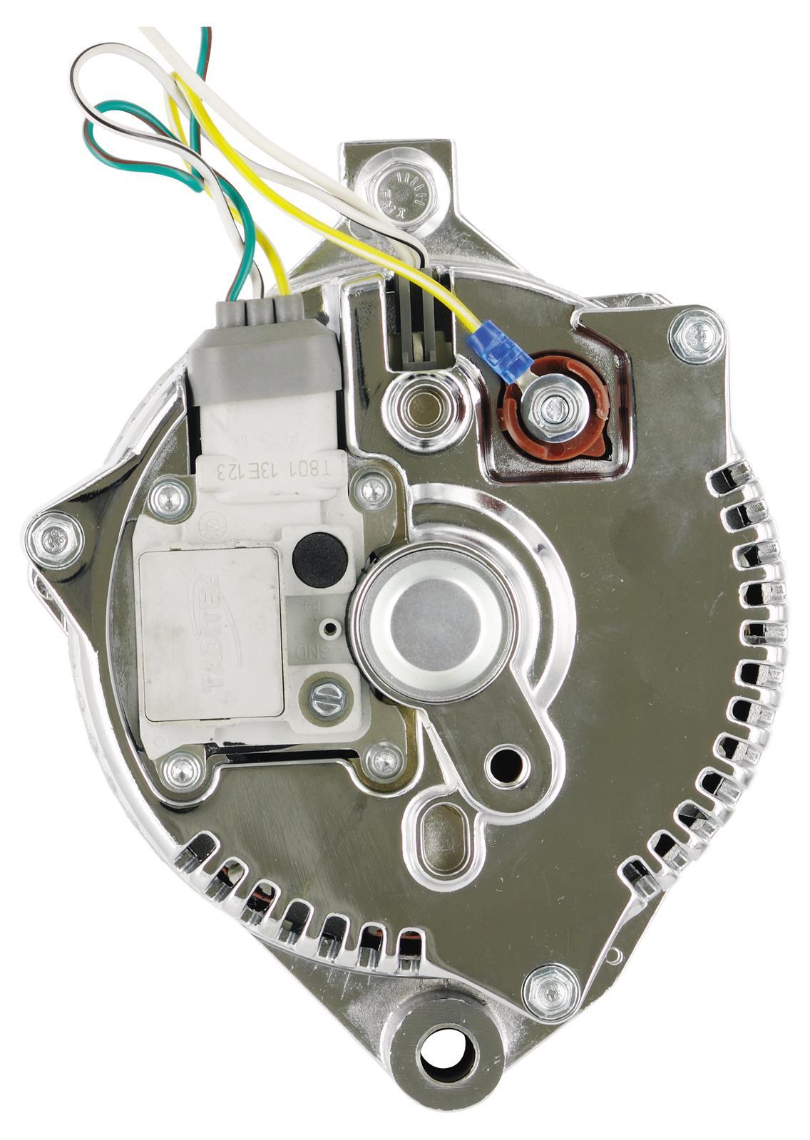 Powermaster PM37759 Chrome 200A Ford 3G Large Street Alternator All Ford 1983-93