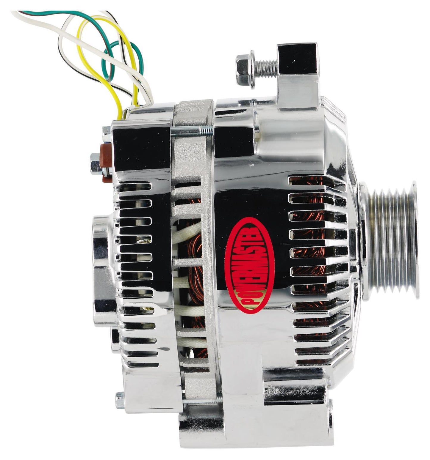 Powermaster PM37759 Chrome 200A Ford 3G Large Street Alternator All Ford 1983-93