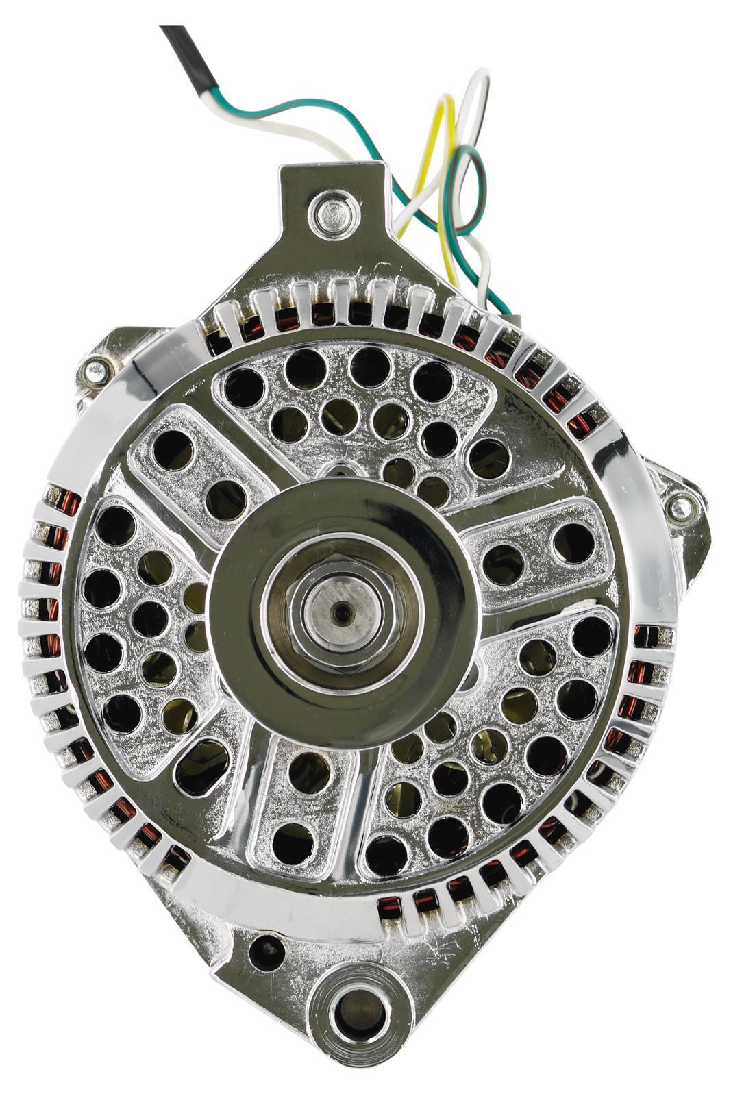 Powermaster PM37759 Chrome 200A Ford 3G Large Street Alternator All Ford 1983-93