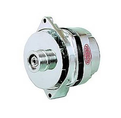 Powermaster PM37805 200 Amp Chrome Street Alternator Gm/Chev Cs144 Style 6-Rib