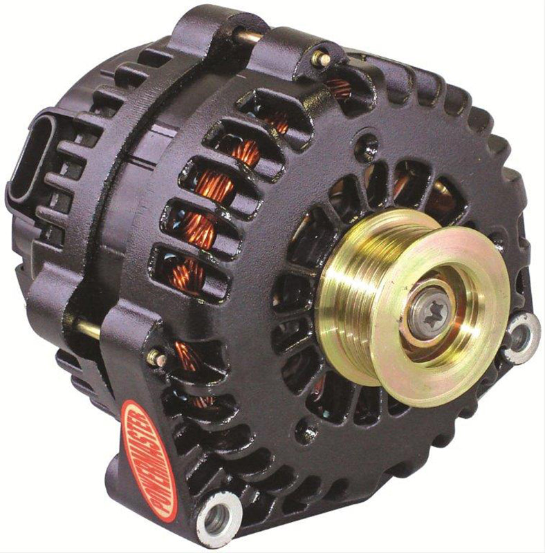 Powermaster PM58237 Black Gm Style Ad Alternator 225Amp