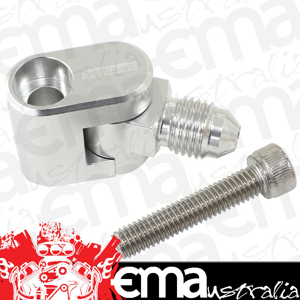 Aeroflow AF64-2187 Swivel GM LS Water Cross- Over Adapter -4AN Male Nipple