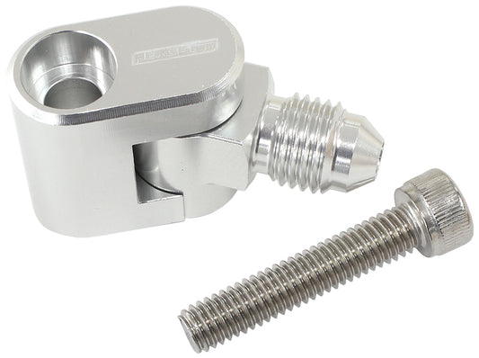 Aeroflow AF64-2187 Swivel GM LS Water Cross- Over Adapter -4AN Male Nipple