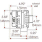 Powermaster PM68302 Gm Style Ad Alternator Polished 215 Amp 2 Pin 6-Rib Pulley