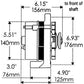 Powermaster PM7078 Ford 1G Style 65 Amp Alternator Ext Regulator Single V Pulley