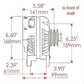 Powermaster PM7509 Chrysler Square Back 90 Amp Alternator 2V Ext Reg Natural Finish