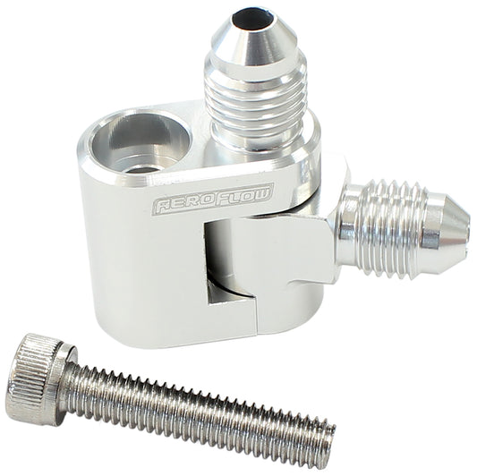 Aeroflow AF64-2188 Dual Swivel GM LS Water Cross-Over Adapter 2 x -4AN Male