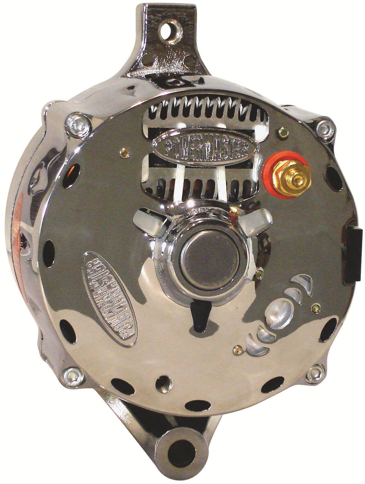 Powermaster PM8-37141 Ford 140 Amp Street Alternator 1 Wire Int. Reg Polished