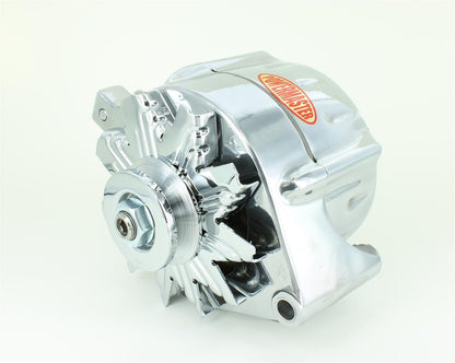 Powermaster | PM8-67101 | Street Alternator Ford 100 Amp 1 Wire Int. Reg Polished