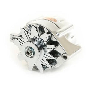 Powermaster PM8-67141 Street Alternator Ford 140 Amp 1 Wire Int. Reg Polished