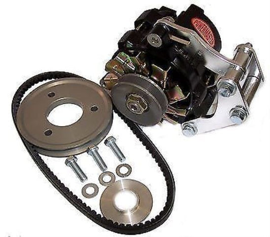 Powermaster PM8-881 Drag Race 100 Amp Black Alternator Kit suit Chev SB 302-350