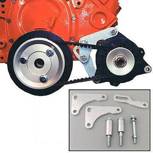 Powermaster PM8-882 Drag Race 100 Amp Black Alternator Kit suit Chev BB 396-454