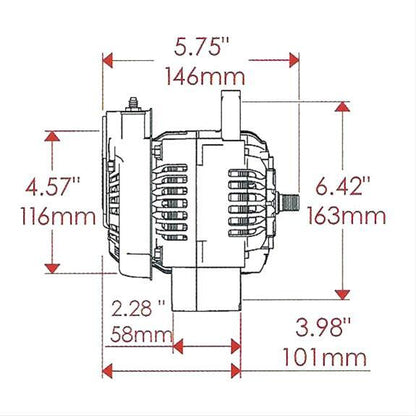 Powermaster PM8118 xs Volt 100 Amp Alternator - Natural