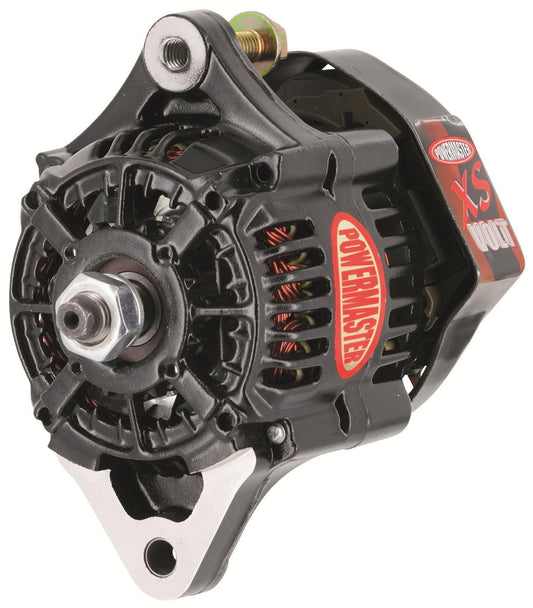 Powermaster PM8168 Black Denso xs Volt Race Alternator 50 Amp 1 Wire No Pulley