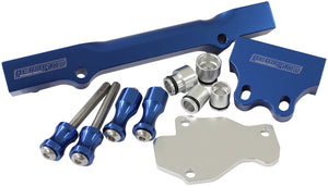 Gen 2 Billet Fuel Rail Kit, Blue Finish (Suits for Mazda Rotary Series 6-8 RX7)